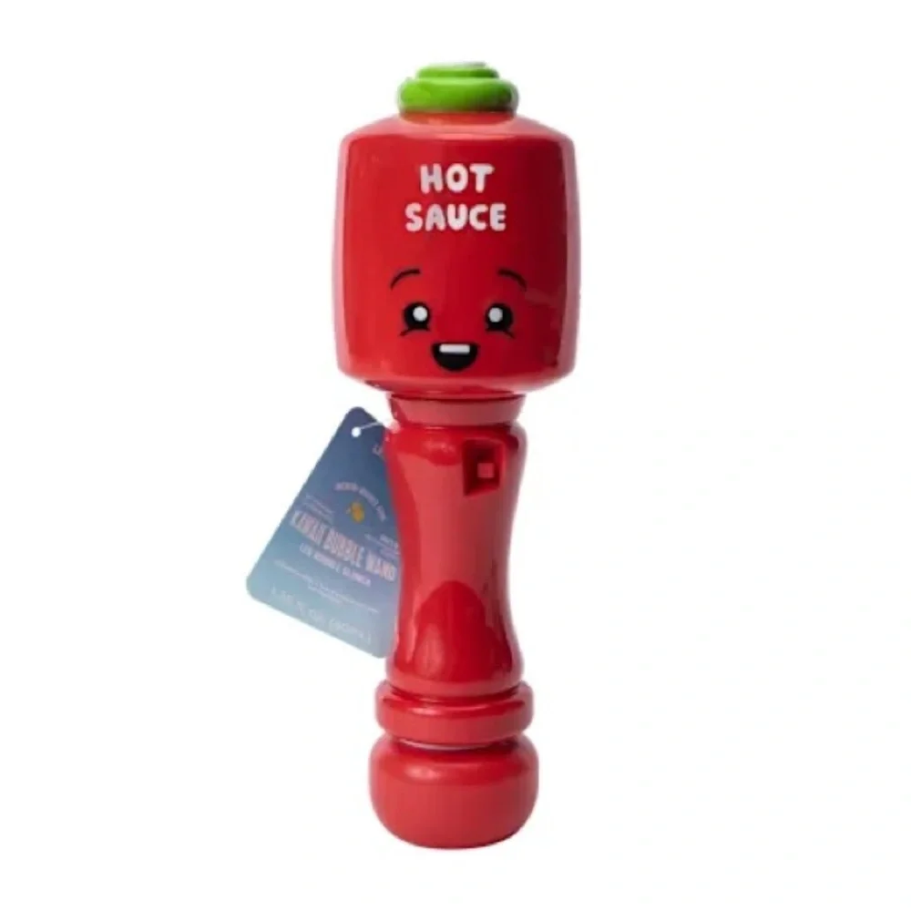 💖5 for $25💖 Kawaii LED Bubble Wand – Hot Sauce Design | NWT | 1.35oz